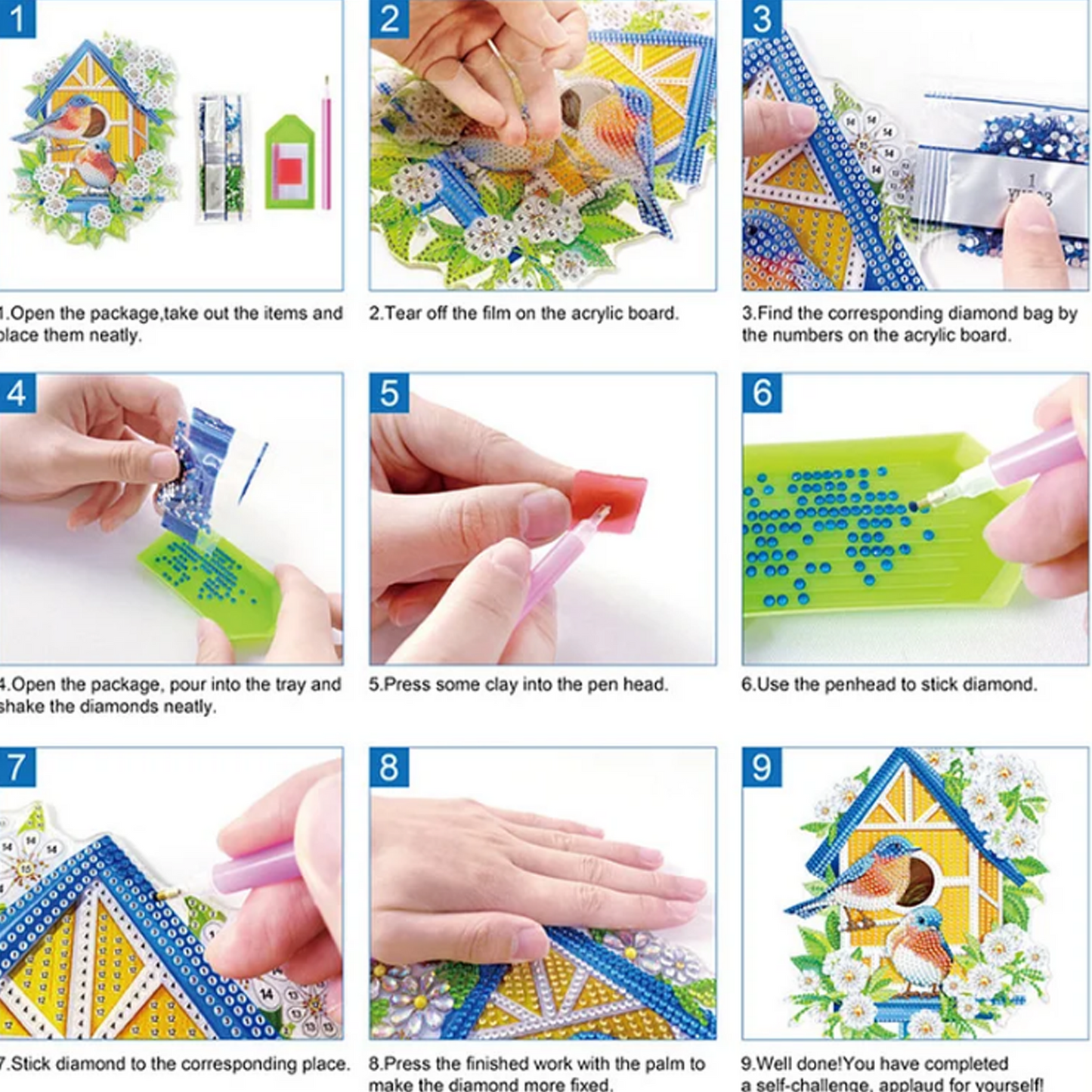 2026 DIY Diamond Painting Desk Calendar