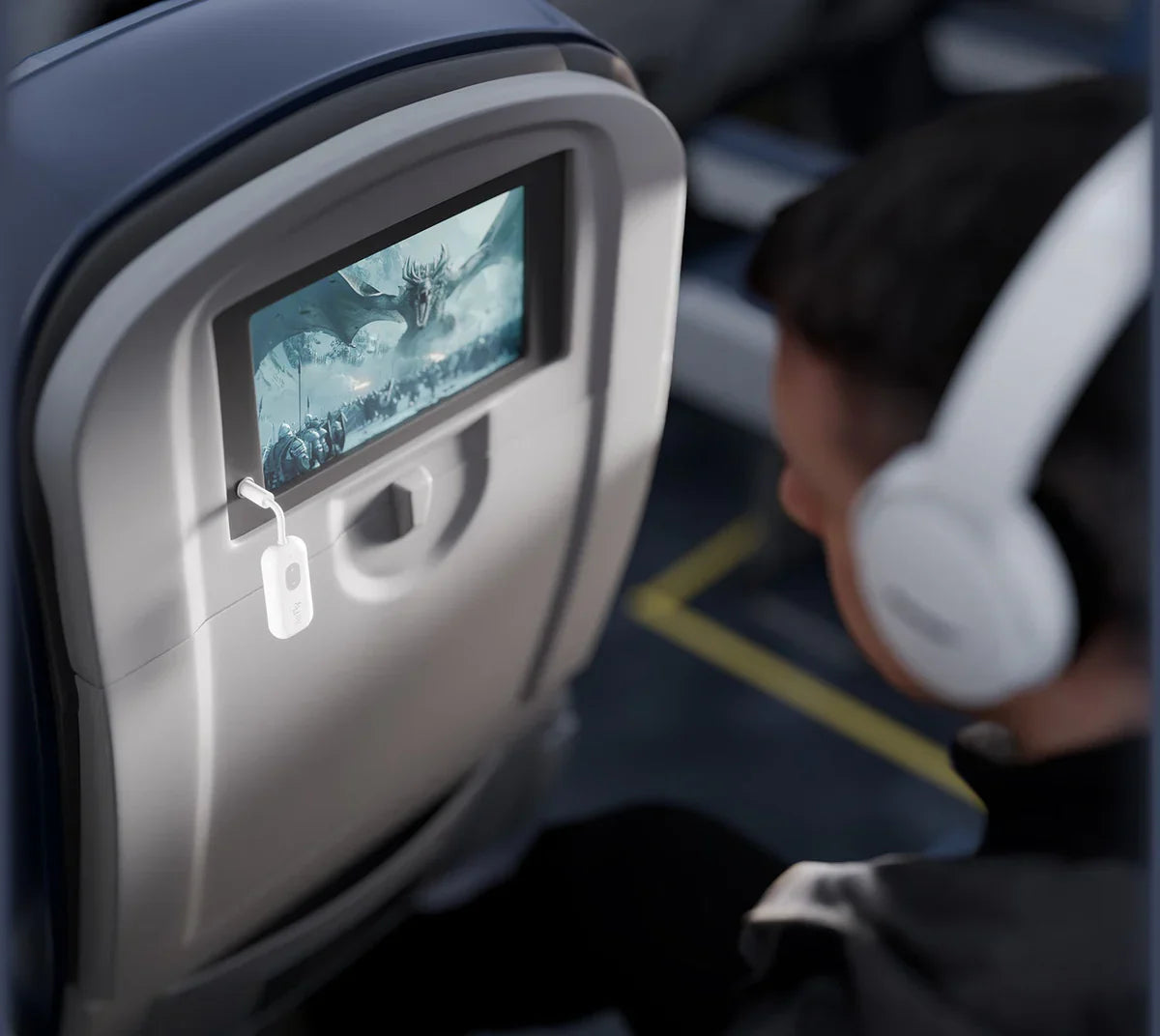 Bluetooth Transmitter | Wireless Audio for In-Flight Entertainment & Gym Gear | No Cables, No Hassle
