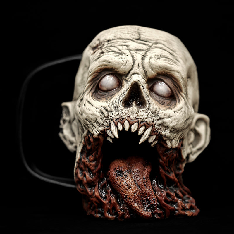 Handcrafted Ceramic Horror Mug | Realistic Blood Splatter Design | Unique Halloween Collectible & Gift for Horror Fans