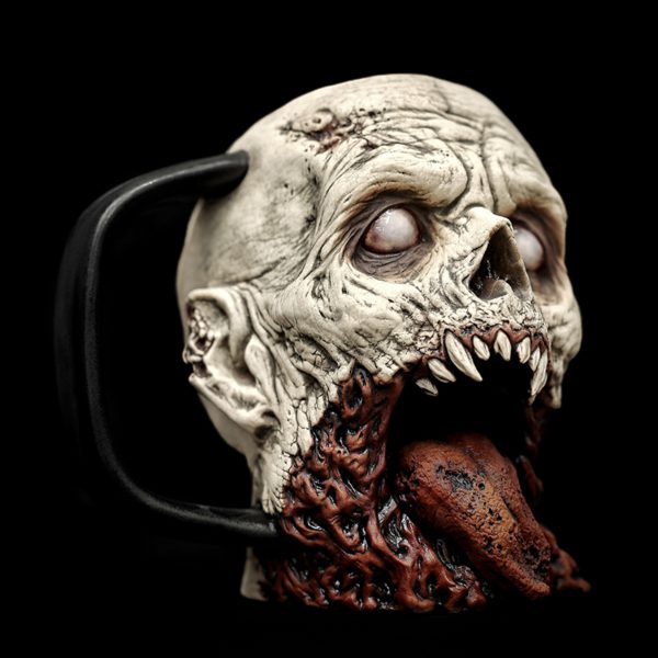 Handcrafted Ceramic Horror Mug | Realistic Blood Splatter Design | Unique Halloween Collectible & Gift for Horror Fans