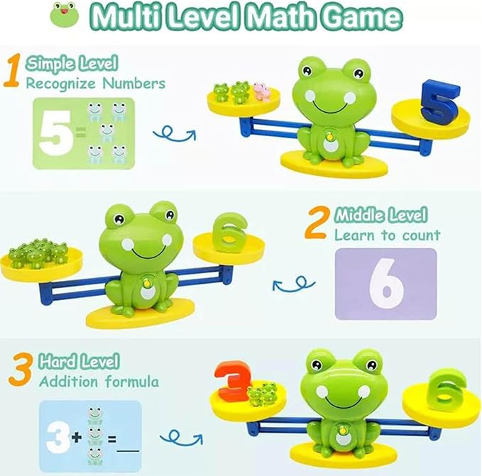 Frog Balance Counting Toys Scale|Math Educational Children's Learning Tool