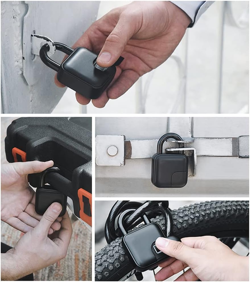 Smart Fingerprint Padlock | Waterproof, Keyless & USB Rechargeable