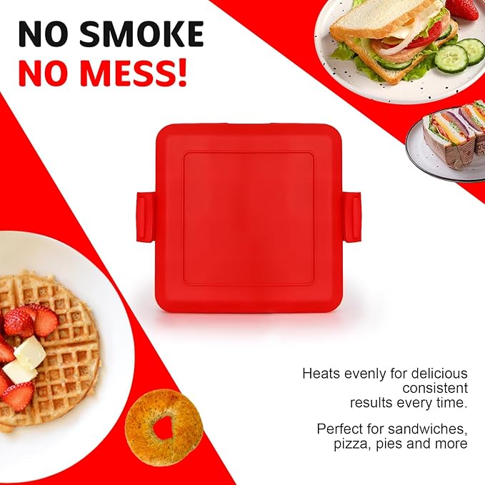 Microwave Toastie Maker | Quick & Easy Sandwich Press for Grilled Cheese & Snacks