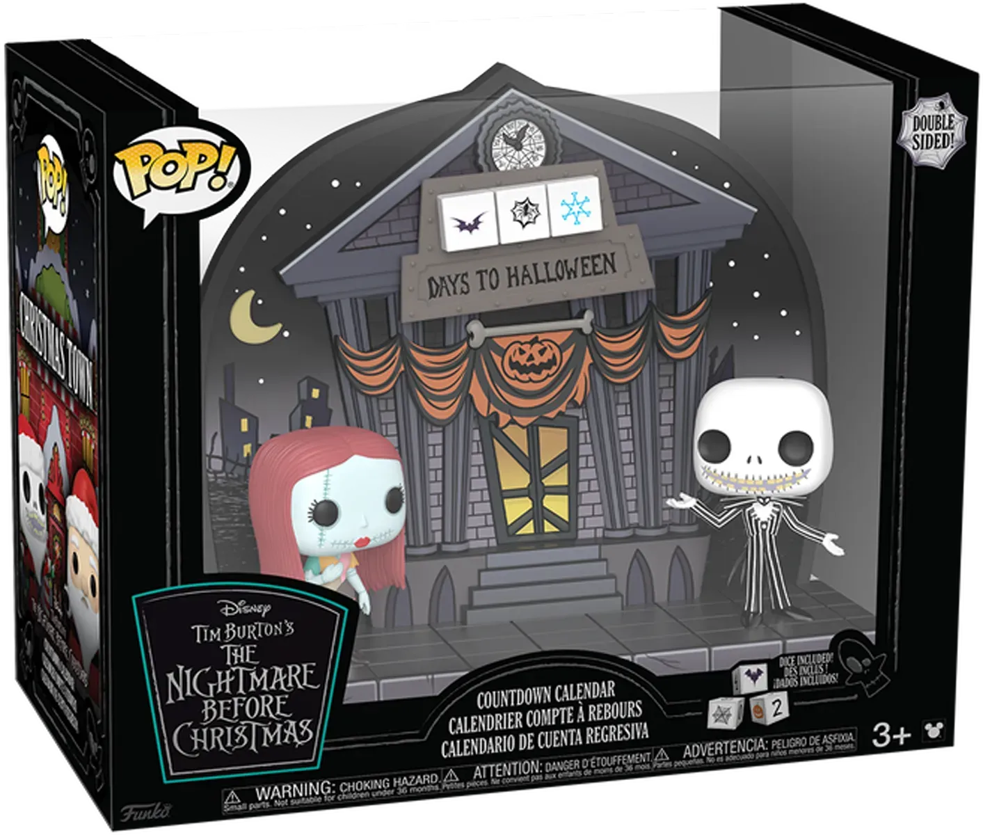 Nightmare Before Christmas Countdown Calendar | Double-Sided for Halloween & Christmas