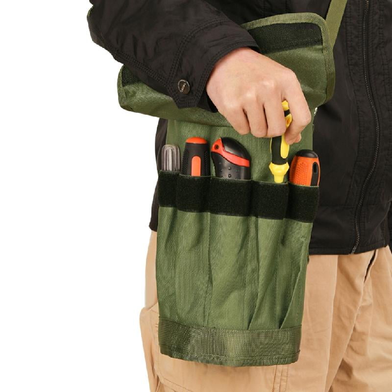Portable Roll-Up Tool Organizer | 5 Zippered Pockets for Car, Garage & On-the-Go Storage