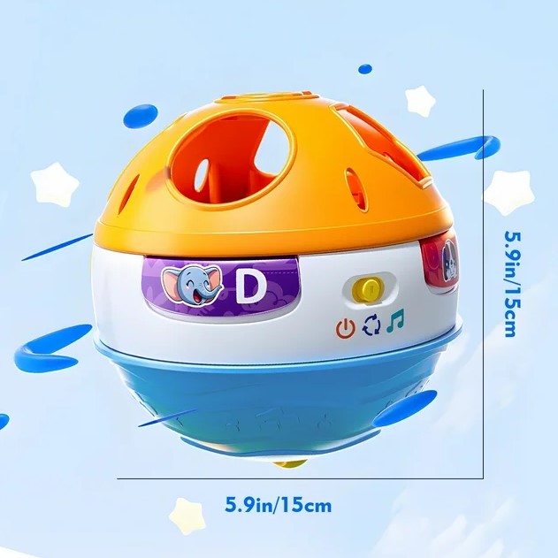 Rotating Musical Baby Crawling Ball – Let’s Move with Animal Friends!