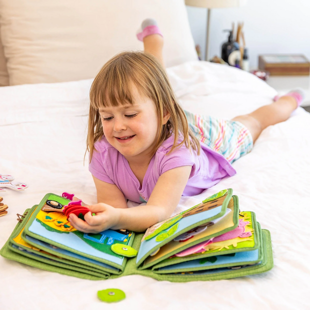 Busy Farm Adventure – Educational Cloth Book for Kids