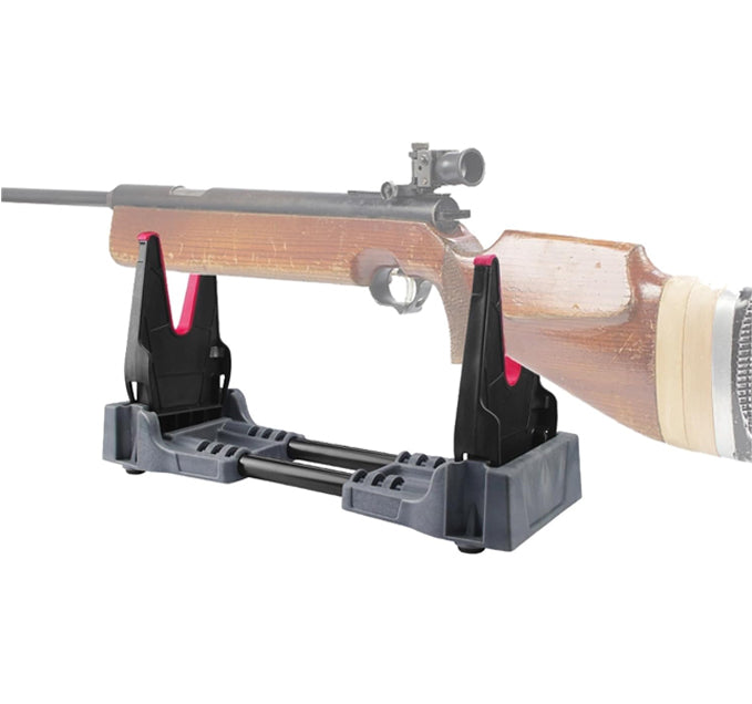 Rifle Workbench & Stand – Compact Rifle & Shotgun Shooting Rest | Airgun Display & Cleaning Support