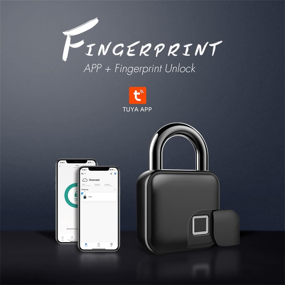 Smart Fingerprint Padlock | Waterproof, Keyless & USB Rechargeable