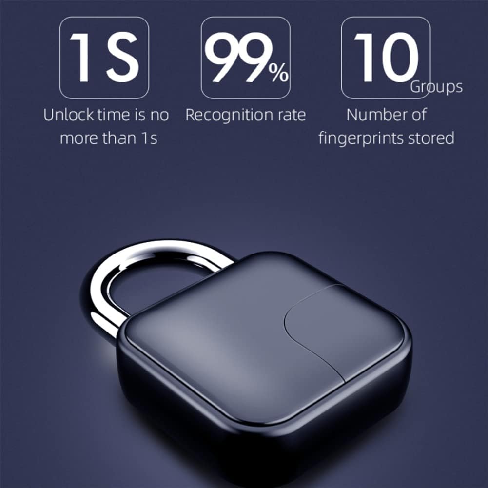 Smart Fingerprint Padlock | Waterproof, Keyless & USB Rechargeable