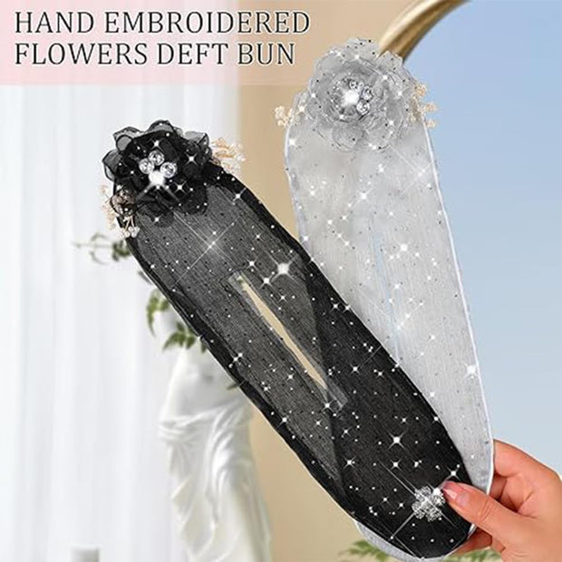 🌸 Full Star Flower Hair Accessories – Easy Bun Maker (6PCS MIX)