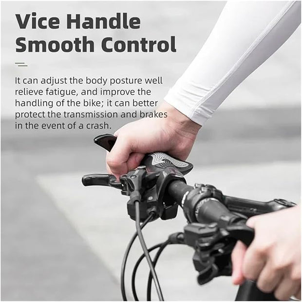 Bike Handlebar Grips with Support Stand – Ergonomic Non-Slip Design for Road & Mountain Cycling