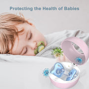Upgraded Portable Pacifier Sanitizer – Large Pink