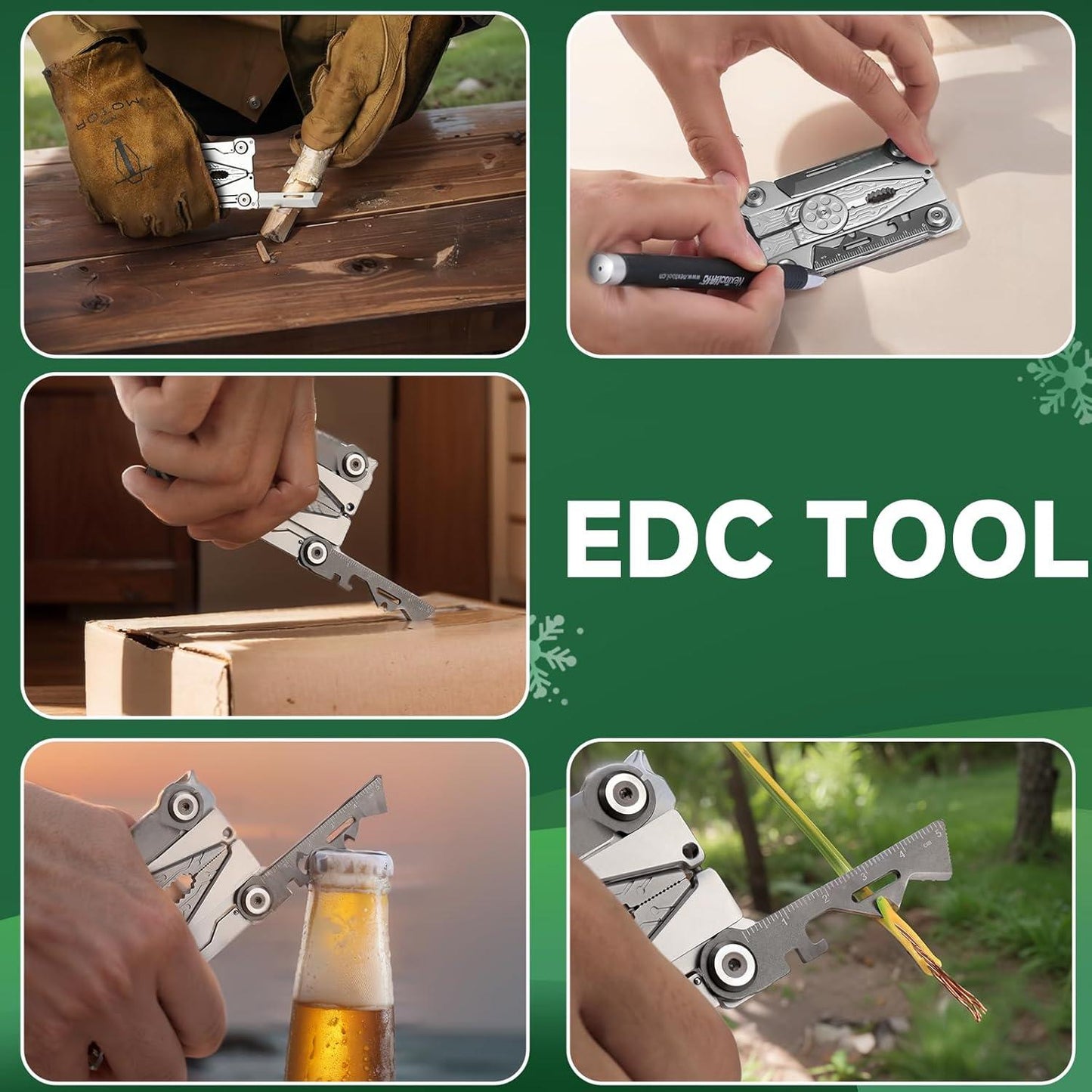 20-in-1 Folding Credit Card Multitool