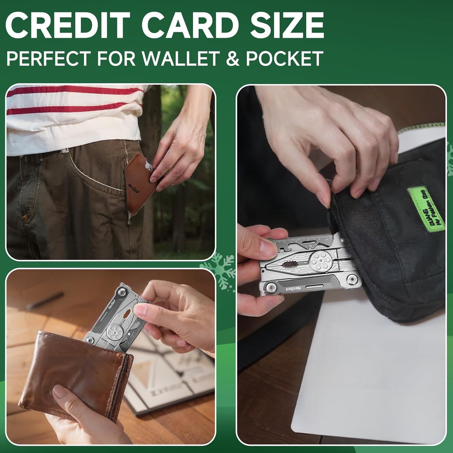 20-in-1 Folding Credit Card Multitool