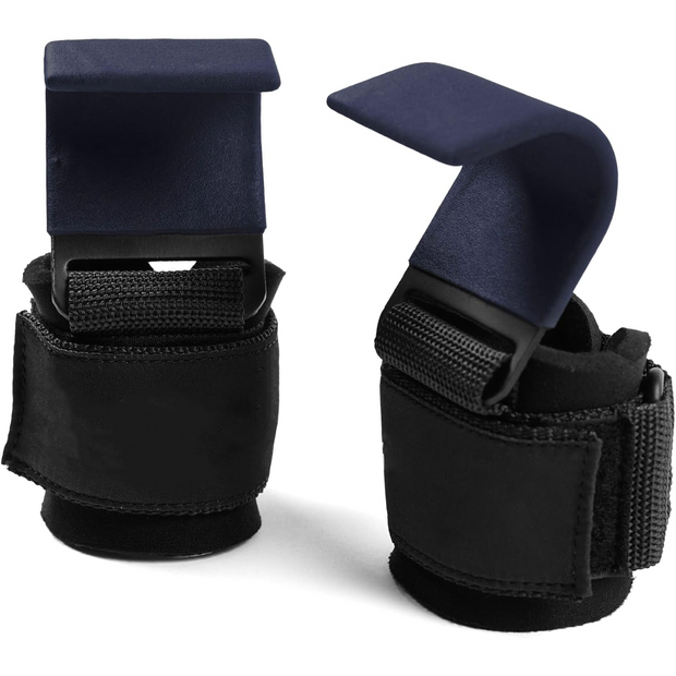 Heavy-Duty Lifting Hooks with Wrist Straps – Ideal for Deadlifts, Pull-Ups, Shrugs & Grip Support