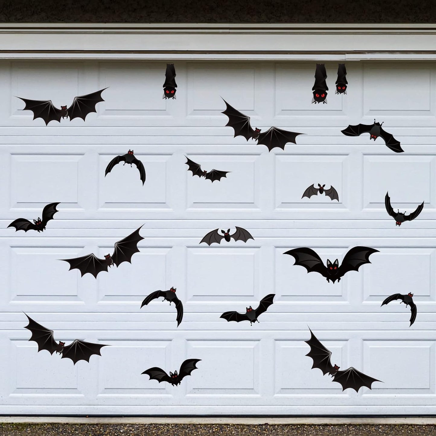 Magnetic Bats Halloween Garage Door Decorations – 23PCS Reusable Bat Magnets