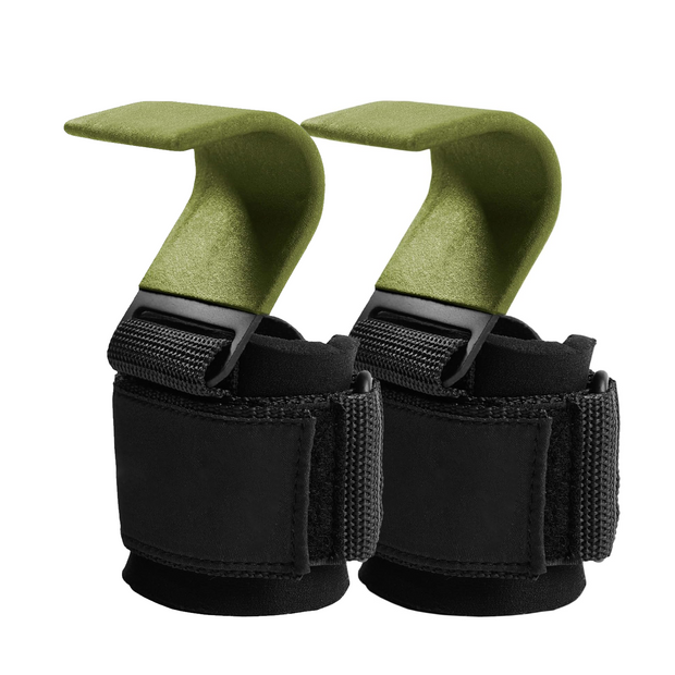 Heavy-Duty Lifting Hooks with Wrist Straps – Ideal for Deadlifts, Pull-Ups, Shrugs & Grip Support