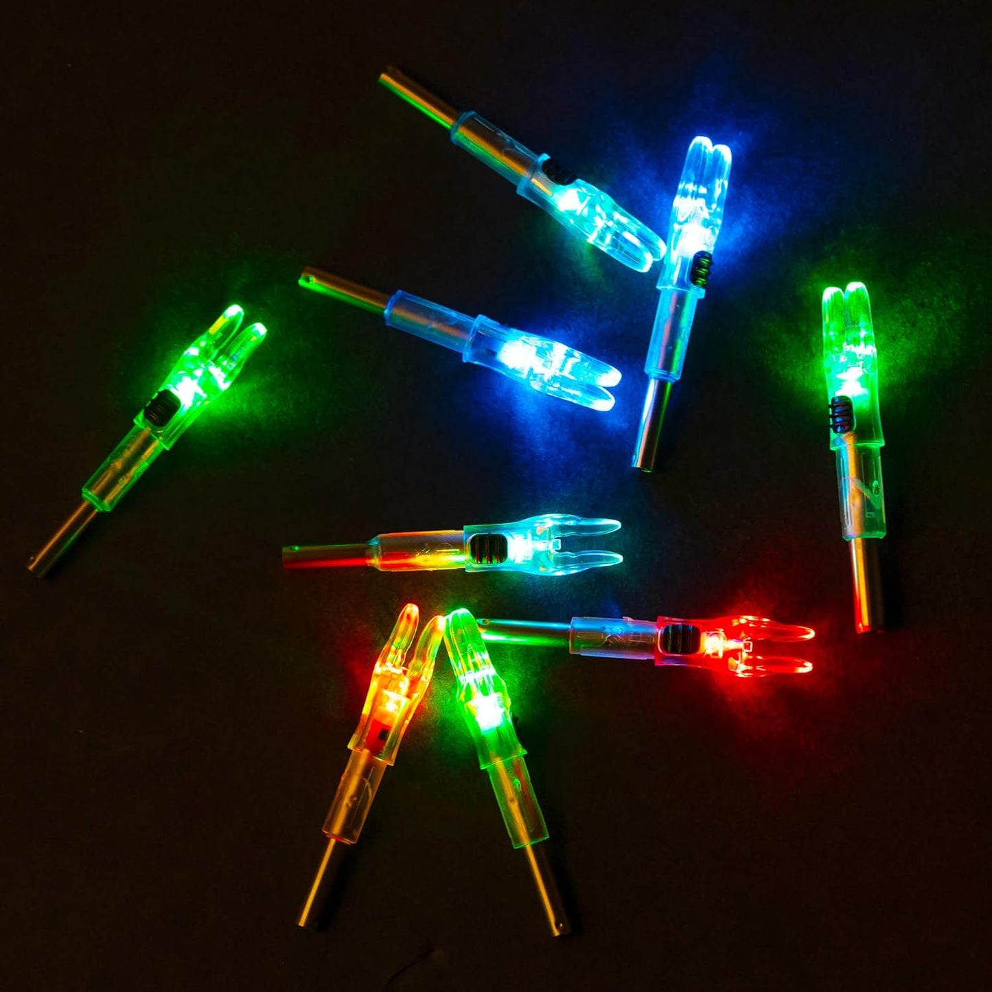 Lighted Arrow Nocks – High-Visibility LED Nocks with Universal Fit & ON/OFF Switch (6/12 Pack)