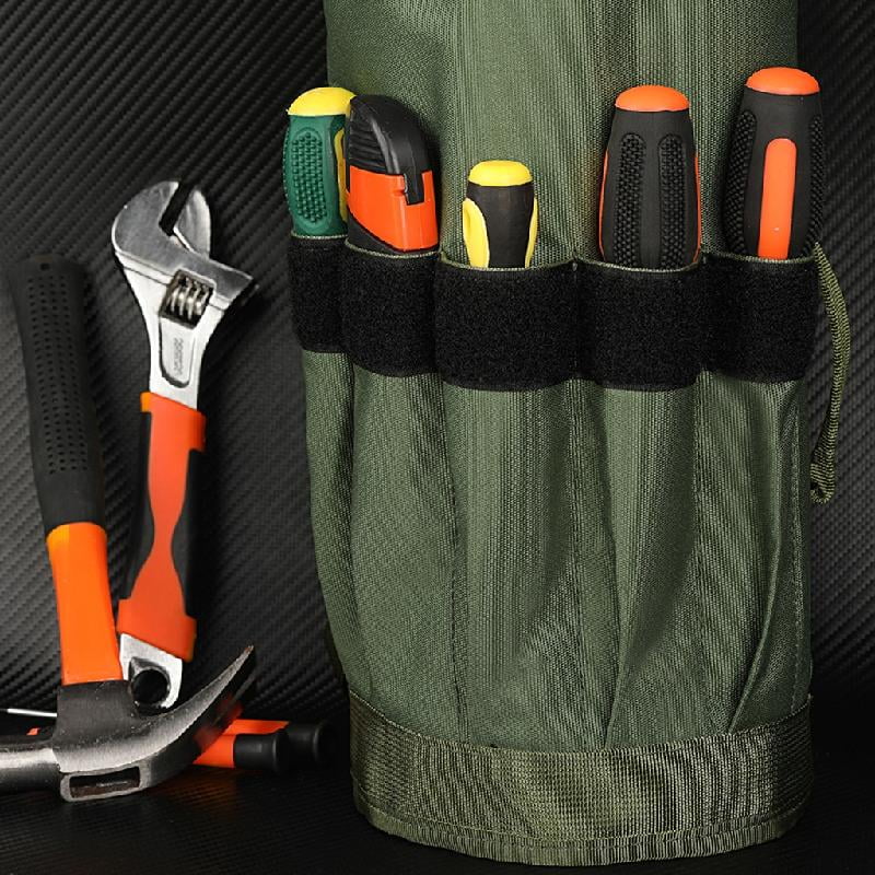 Portable Roll-Up Tool Organizer | 5 Zippered Pockets for Car, Garage & On-the-Go Storage