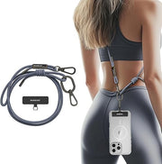 Adjustable Crossbody Phone Lanyard with 2 Phone Tabs