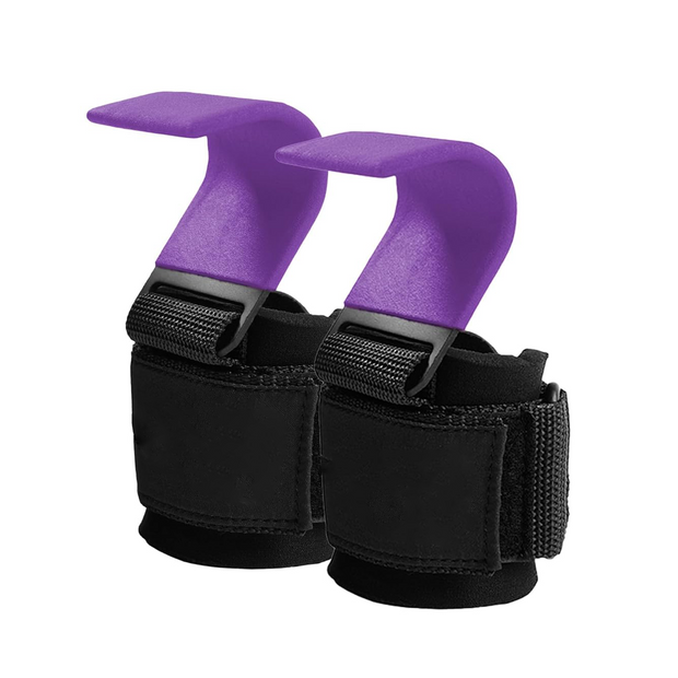 Heavy-Duty Lifting Hooks with Wrist Straps – Ideal for Deadlifts, Pull-Ups, Shrugs & Grip Support