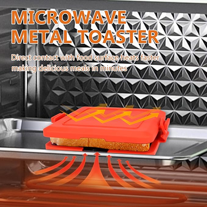 Microwave Toastie Maker | Quick & Easy Sandwich Press for Grilled Cheese & Snacks