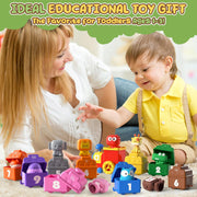 Castle Toddler Animal Train Toy Set – Montessori Educational Puzzle Toy for Ages 1-3