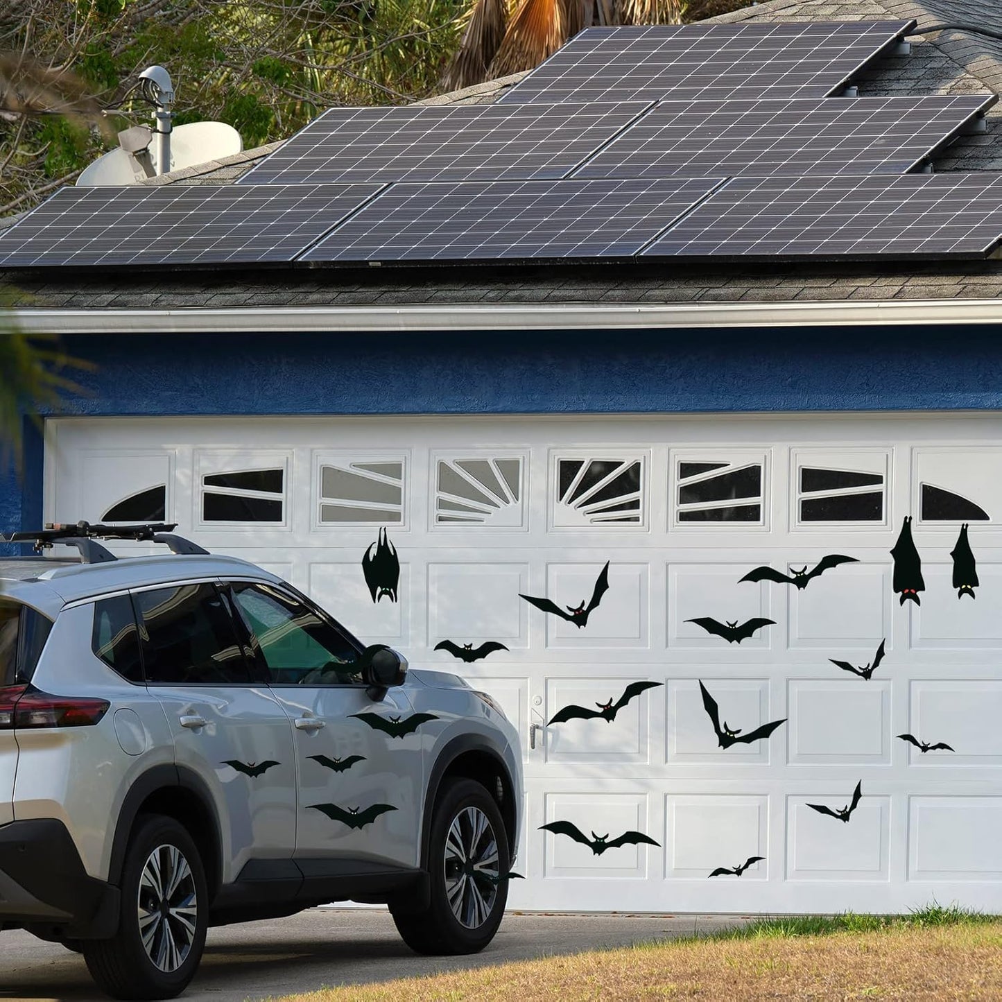 Magnetic Bats Halloween Garage Door Decorations – 23PCS Reusable Bat Magnets