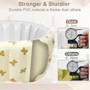 Inflatable Travel Baby Bathtub – Bear Design | Portable & Foldable | Phthalate-Free PVC | Ideal for Showers, Camping & More