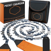 Survival Pocket Chainsaw – Heavy-Duty Hand Chain Saw for Camping, Hiking, Bushcraft