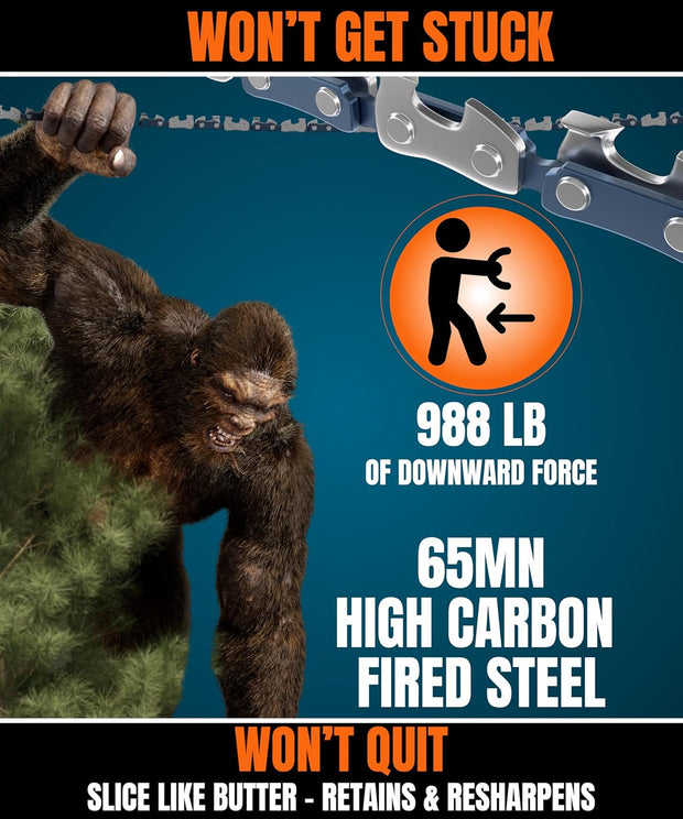 Survival Pocket Chainsaw – Heavy-Duty Hand Chain Saw for Camping, Hiking, Bushcraft