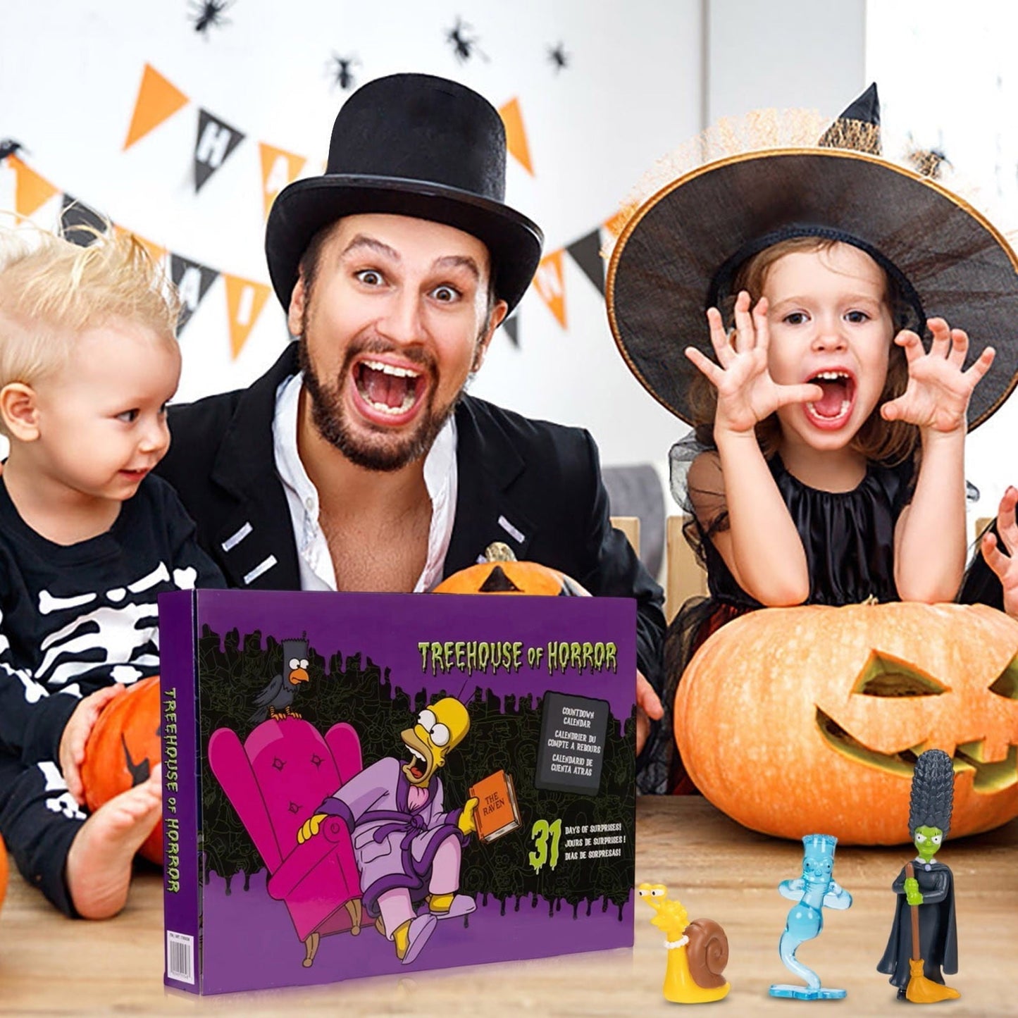 Treehouse of Horror 31-Day Advent Calendar – Halloween Countdown with Mini Collectible Figures