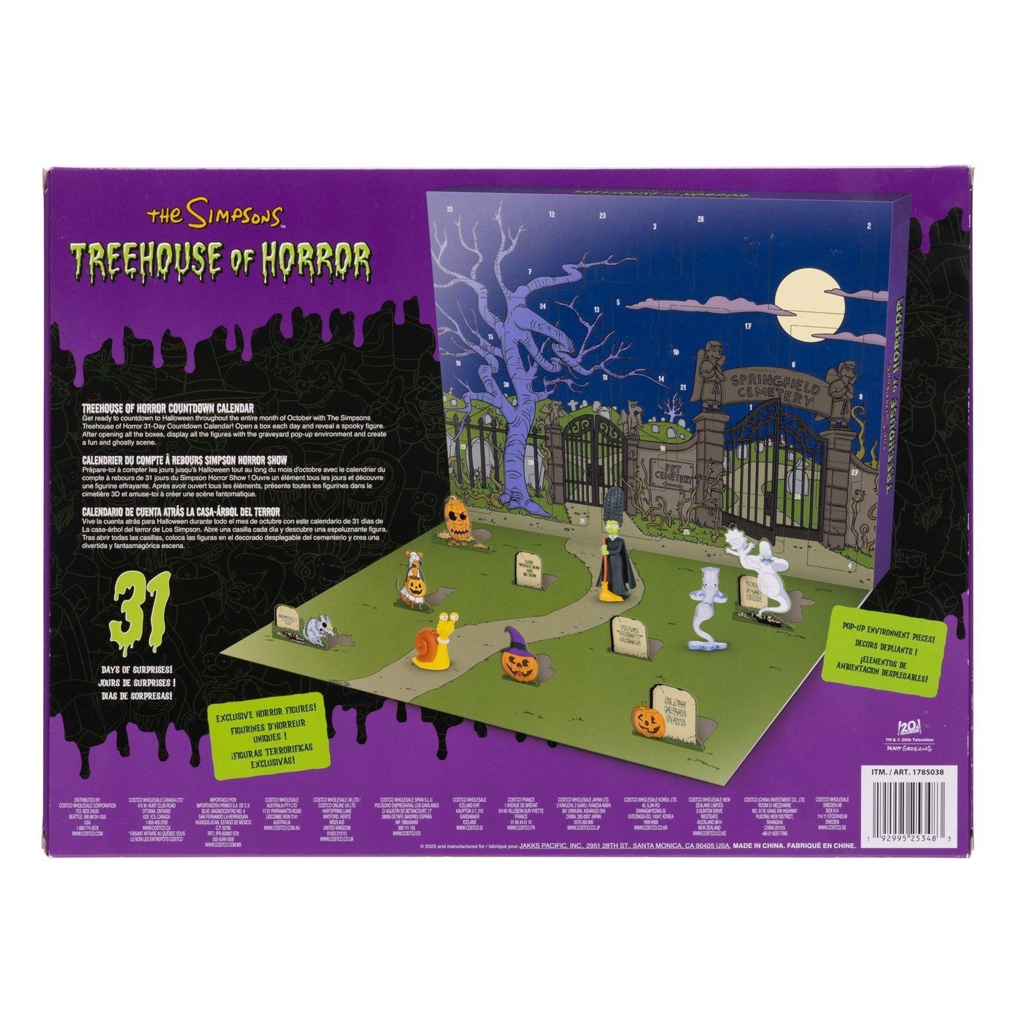 Treehouse of Horror 31-Day Advent Calendar – Halloween Countdown with Mini Collectible Figures