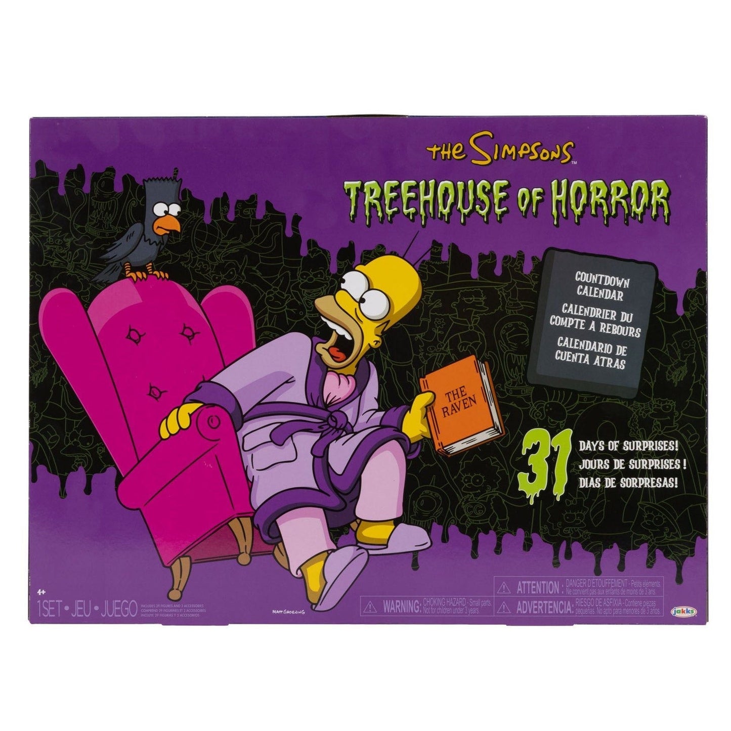 Treehouse of Horror 31-Day Advent Calendar – Halloween Countdown with Mini Collectible Figures