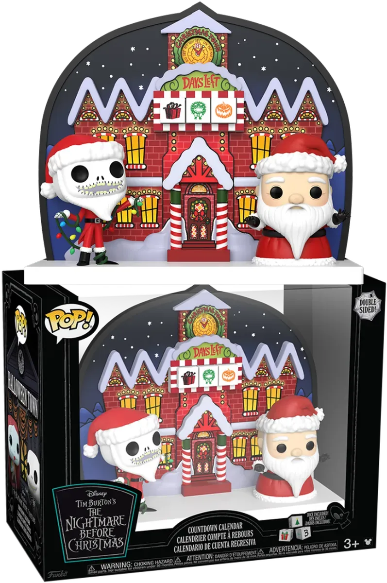 Nightmare Before Christmas Countdown Calendar | Double-Sided for Halloween & Christmas