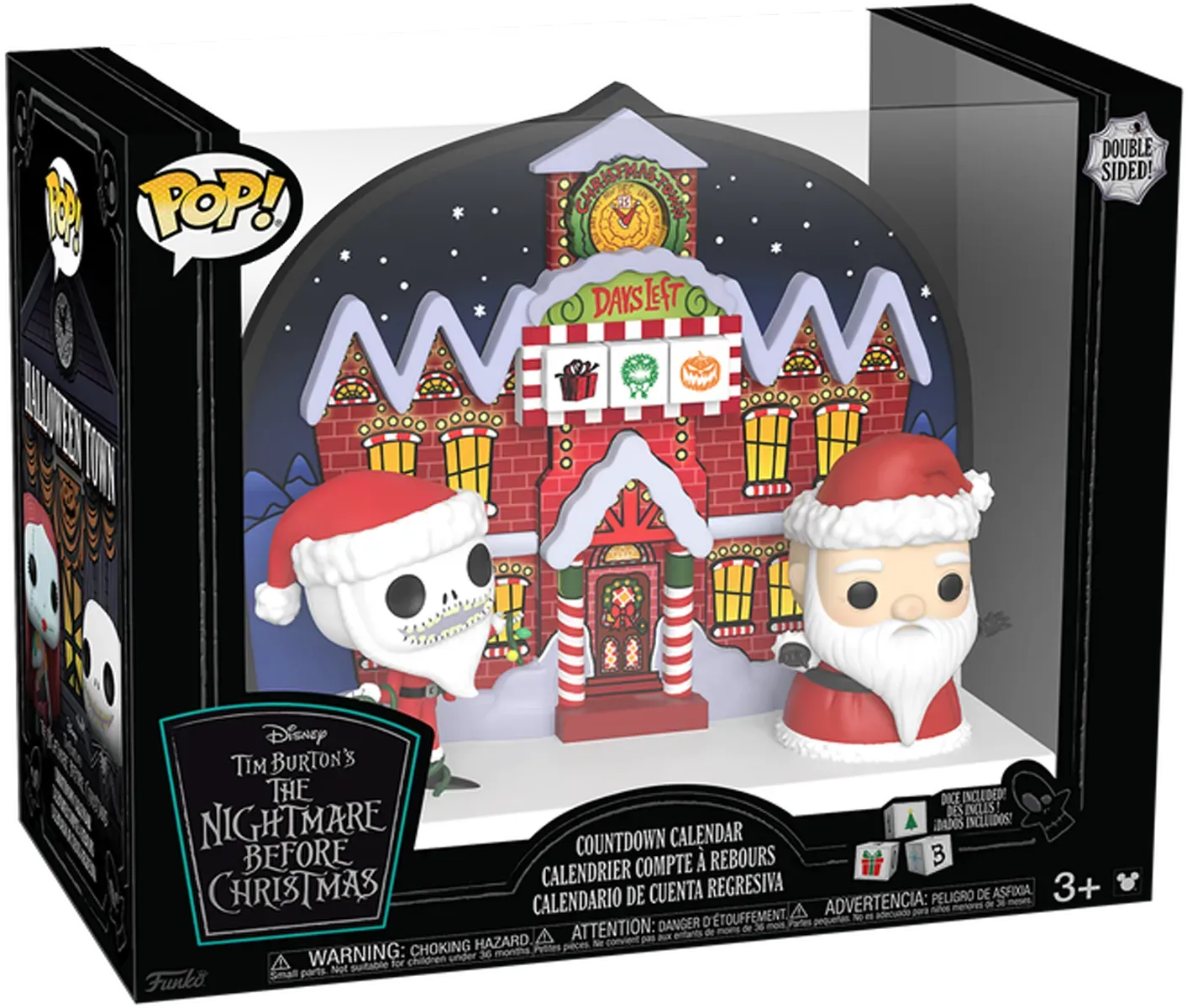 Nightmare Before Christmas Countdown Calendar | Double-Sided for Halloween & Christmas