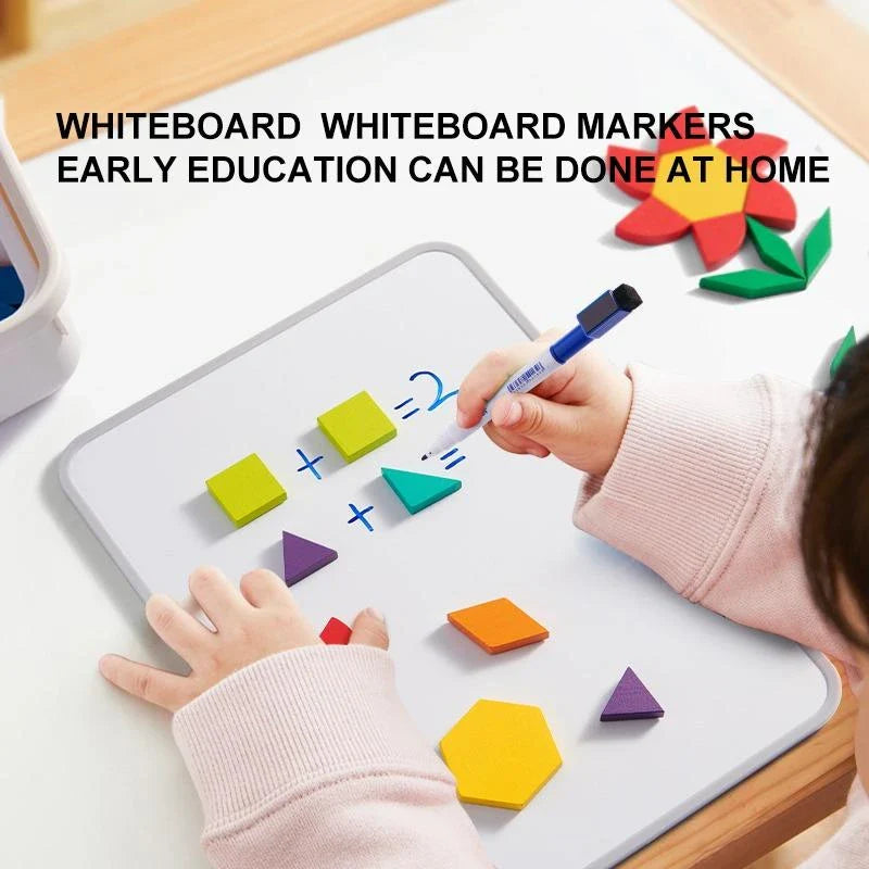 Magnetic Wooden Geometric Blocks – 250 Pcs Educational SetCreative Building